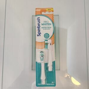 NIP Spinbgrush Pro Whiten Dual Action Soft #2 Replacement
